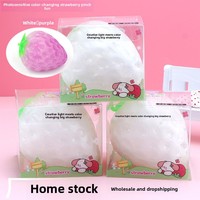 Juguete Antiestrés de Fresas Artificiales que Cambian de Color, de Rebote Lento, para Alivio del Estrés, Venta al por Mayor Directa de Fabricante