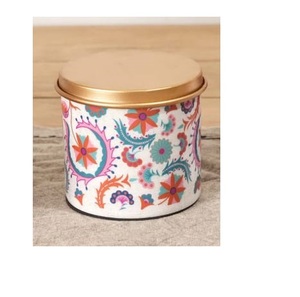 Contenedor Elegante Estilo Indio, Recipiente de Metal de Lujo con Acabado Esmaltado, Nuevo Tarro de Diseño Hecho a Mano, Superventas - Product Image 1