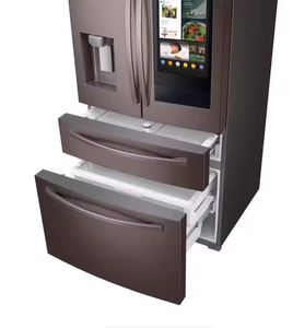 Factory Sealed 28 Cu ft 4 <b>Door</b> French <b>Door</b> Refrigerator with Touch <b>Screen</b> Stainless Steel.... - Product Image 1