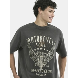 Custom Logo Vintage Acid Washed <b>T</b> <b>Shirt</b> Distressed <b>Heavyweight</b> Cotton Blank Oversized <b>T</b> <b>Shirt</b> 100% Cotton for Men's <b>T</b>-<b>shirt</b> - Product Image 4