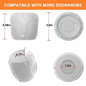 Bouton rond blanc classique avec détails élégants Idéal pour les meubles de décoration intérieure moderne et la quincaillerie de porte en bois d'Inde - Product Image 2