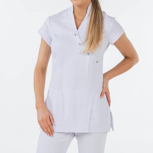 Uniformes de belleza para mujer, Túnica para salón de uñas, Spa, conjuntos de exfoliación para salón de uñas para Hospital, salón de belleza, uso de enfermera, Top exfoliante - Product Image 6