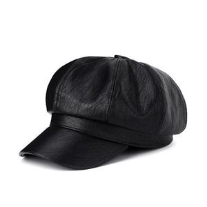 Casquette en cuir souple pour homme, design classique à fermeture snapback, élégante et décontractée, couvre-chef en cuir classique pour la mode en plein air - Product Image 3