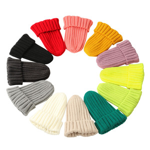 Gorro Unisex de Punto Acrílico Cálido para Otoño e Invierno, con Rayas, para Parejas y Viajes de Padres e Hijos - Product Image 5