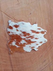 Juego de Posavasos de Cuero, Posavasos con Estampado de Vaca, Posavasos Rústicos para Decoración de Casa de Campo, Posavasos de Cuero Hechos a Mano, Regalo - Product Image 2