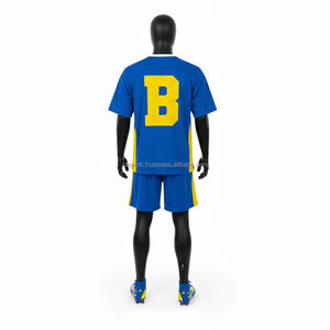 Maillot de football américain personnalisé avec logo dégradé, grande taille, marron et or, en maille respirante, anti-humidité et antibactérien, vente en gros - Product Image 5