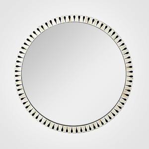 Handmade Glass Bone Inlay Modern Eco-Friendly <b>Round</b> Wall <b>Mirror</b> Excellent Quality <b>Bathroom</b> Decoration Casual - Product Image 1