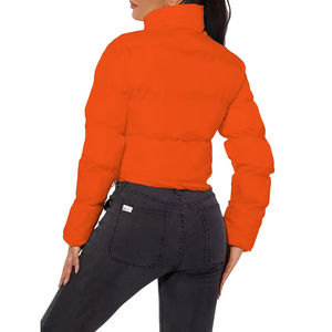 Custom logo <b>Jackets</b> Bubble Short <b>Crop</b> Coats Puff <b>Ladies</b> Down Coats Thick Warm Custom Winter Puffer <b>Jacket</b> - Product Image 4