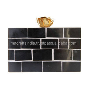 Hot Selling Ladies Resin Clutch <b>Bag</b> for Weddings and Evening Parties Beautiful <b>Crystal</b> Rhinestone Accessory from India - Product Image 1