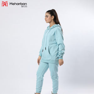 Ropa deportiva con logotipo personalizado, chándal de entrenamiento, fitness, Polar, sudadera de talla grande y pantalones de chándal, conjuntos de chándal para mujer - Product Image 3