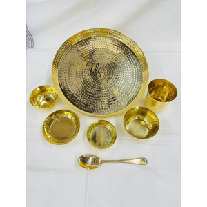 Classic Look Premium Quality Metal Made High Grade <b>Gold</b> Plated Bowls Tray And Glass Food Serving Set Home Hotel Kitchenware - Product Image 3