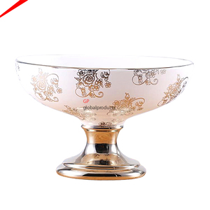 ชามโลหะทรงกลมพร้อมชามทองดีไซน์สวยใหม่ล่าสุดสำหรับตกแต่งโต๊ะ - Product Image 1
