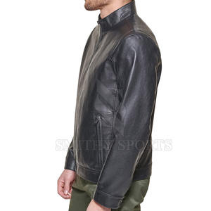 Chaqueta de cuero impermeable ajustada con estilo de alta calidad para hombre, precio al por mayor, chaqueta de cuero de nuevo diseño de moda de invierno para hombre - Product Image 4