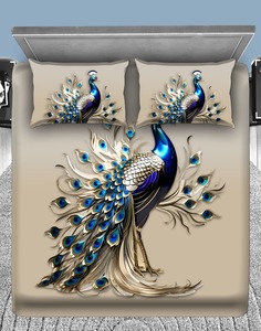 Juego de Sábanas 7D para Uso Diario con Diseño Panorámico, Impresión Digital, Tela de Microfibra de 140GSM, 300 Hilos, Duradero y Resistente a la Decoloración, Venta al Por Mayor de Fábrica - Product Image 1