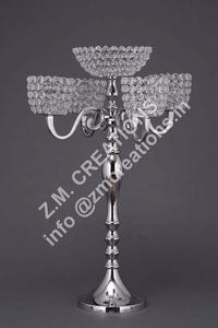 Candelabro de Metal duradero ecológico sin plomo de cristal hecho a mano, candelabro ligero de té para bodas, Día de San Valentín, Pascua - Product Image 6