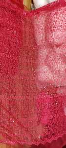 Tela Ne bordada de alta calidad para la fabricación de vestidos de moda con tela de red suave, cómoda, duradera y duradera - Product Image 3