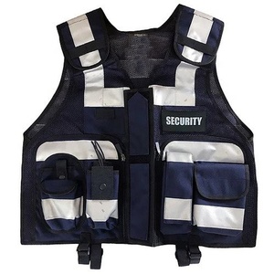 Ropa DE SEGURIDAD reflectante de alta visibilidad Bolsillos multifuncionales con cremallera frontal Chalecos DE SEGURIDAD personalizados Chaleco DE SEGURIDAD táctico Hi Viz - Product Image 5