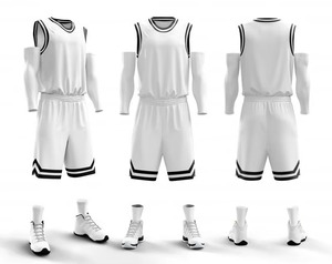 Conjunto de ropa de baloncesto de diseño personalizado de la mejor calidad, ropa deportiva sin mangas, impresión por transferencia de calor, poliéster/algodón, antibacteriano - Product Image 6