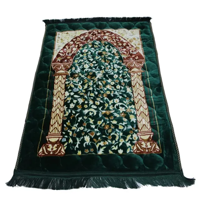 Personalizado al por mayor pequeño plegable grueso pavo musulmán Niño de piel sintética alfombra de oración