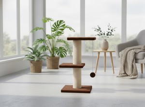 High-quality Amistar <b>scratching</b> post Play Tower for <b>cats</b> and kittens of all breeds and sizes. - Product Image 2