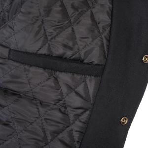 Customizable Letterman <b>Jacket</b> for Men & Women Black & Gold College Wear 1906 with Embroidery logo & Patches - Product Image 6