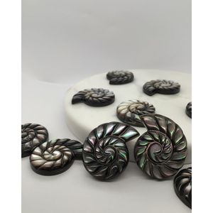 ลูกปัดเปลือกหอยสีดำสำหรับทำเครื่องประดับ - Product Image 2