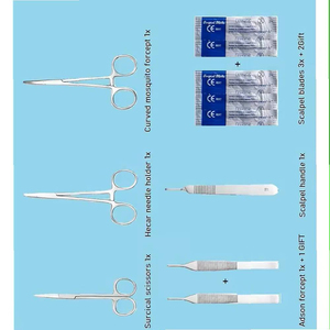 Kit de sutura de entrenamiento médico con almohadilla realista para heridas - Product Image 3