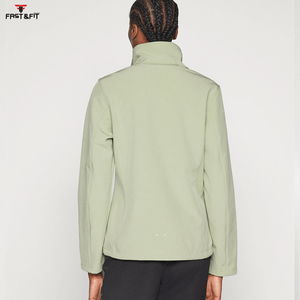 Chaqueta Softshell transpirable Diseño personalizado Invierno Mujeres Correr al aire libre Transpirable Mujeres Cortavientos Deportes - Product Image 4