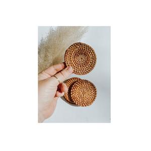 Trending Design Dining Table Mat <b>Heat</b> Resistant <b>Hand</b> Woven Jute Coaster Coffee Embroidered Mats Rattan Jute Linen Placemats - Product Image 3