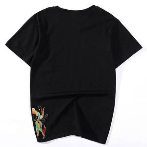 Camisetas de hombre con logotipo bordado personalizado de nuevo diseño, tela de algodón, secado rápido, transpirables, con bordado tipo Ringer. - Product Image 3