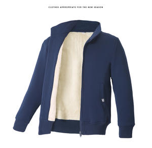 Fabrication en gros de vêtements d'extérieur d'hiver, veste en polaire chaude pour hommes, veste décontractée de haute qualité, logo brodé personnalisé, fermeture éclair pour hommes - Product Image 4