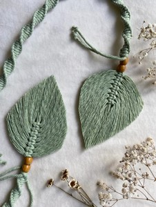 Macrame Curtain <b>Tie</b> <b>Backs</b>, Curtain Holdback - Product Image 2