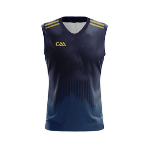 GAA เสื้อเจอร์ซีย์แขนกุดชุดกีฬาโลโก้และตราสโมสรออกแบบโลโก้ได้ตามต้องการ - Product Image 3