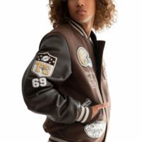 Fabricant sur mesure Veste de mode de haute qualité pour hommes Vestes Letterman de baseball avec logo brodé personnalisé pour hommes
