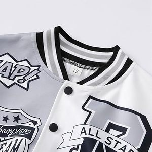 แจ็กเก็ตทีมวิทยาลัยแจ็กเก็ตผ้าปะตัวอักษรผ้ากำมะหยี่เสื้อคลุมสไตล์เบสบอลส่วนบุคคลเสื้อโค้ทแฟชั่นทีมวิทยาลัยสำหรับผู้หญิง - Product Image 4