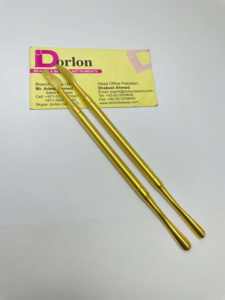 Pousse-cuticules en or mat en acier inoxydable à double tête, pousse-cuticules personnalisés avec logo, bâtonnet à ongles durable, outil de manucure, soin des ongles - Product Image 3