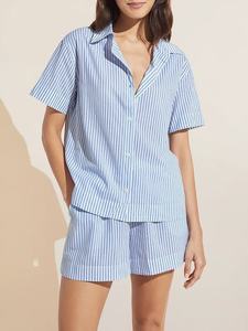 Conjunto de pijama de algodón orgánico para mujer al por mayor, ropa de dormir transpirable ligera, ropa de dormir OEM y ODM directa del proveedor - Product Image 6