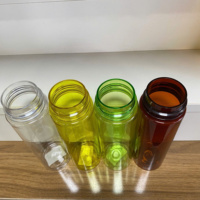 100ml 150ml 180ml 200ml Bouteille moussante transparente pour animaux de compagnie vide 42mm distributeur de savon en plastique bouteille en mousse avec brosse fabriquée au Vietnam