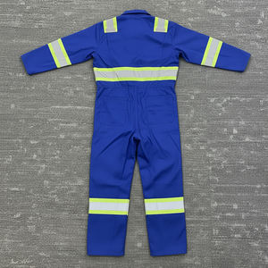 Custom Made ANSI Class 1 Hi Vis Reflective <b>LED</b> Flash Waterproof Polyester Safety <b>Clothing</b> XXL Construction Coveralls Men's Solid - Product Image 5