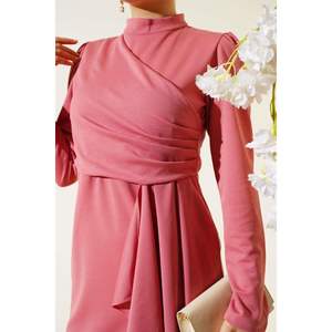 Robe plissée rose - Product Image 1