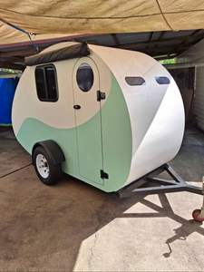 Remolque Teardrop Asequible Listo para Exportación, Minicaravana Totalmente Equipada para Acampar, Casa Rodante Móvil y Pequeña - Product Image 4