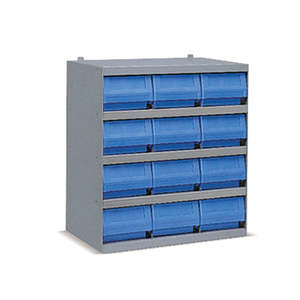 Ripiano RK-BOX tipo G con 12 contenitori RK cassetti e carrelli di stoccaggio in plastica - Product Image 1