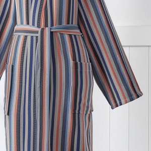 Accappatoio turco antico in cotone a righe blu navy e rosse, stile <span class=keywords><strong>kimono</strong></span> - Product Image 5