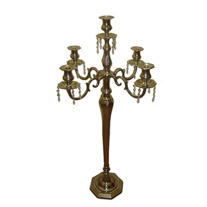 Atractivo Candelabro de Metal Plateado Decorativo para el Hogar y el Jardín, Hecho a Mano, Elegante y de Diseño para Restaurantes - Product Image 6