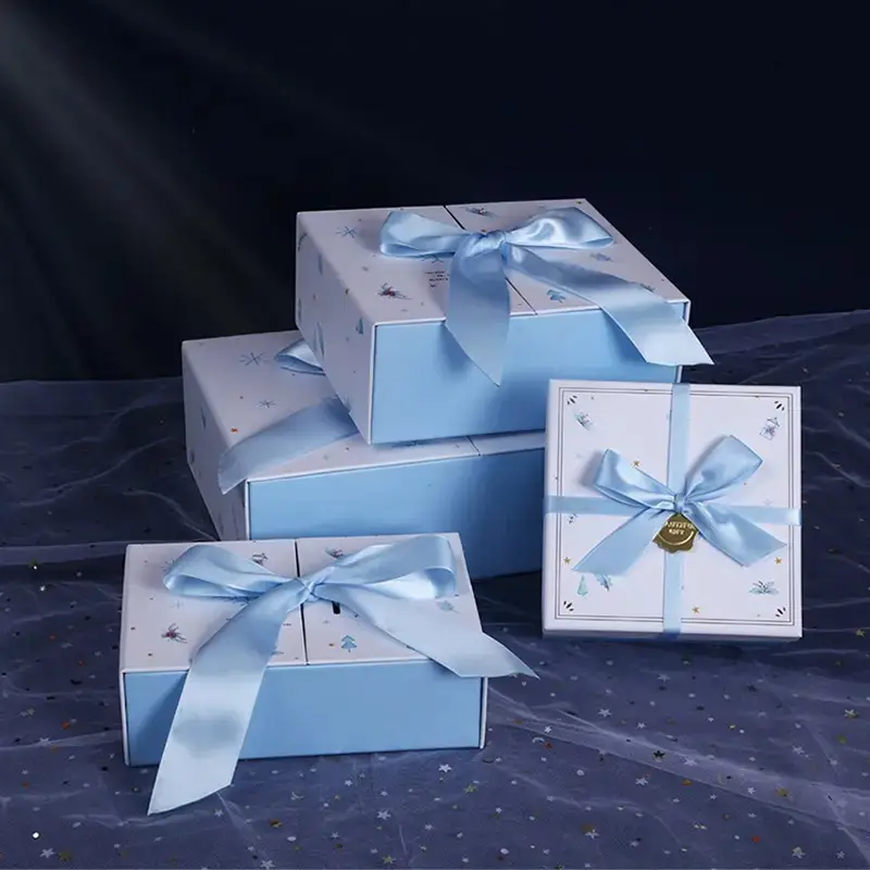 Empaquetado cosmético botellas de perfume favor de la boda juegos de regalo de papel cajas de papel magnéticas