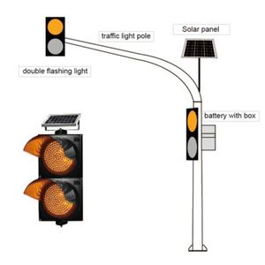 Système d'avertissement <span class=keywords><strong>de</strong></span> courbe, sécurité routière, balise lumineuse ambre <span class=keywords><strong>de</strong></span> circulation, clignotement synchronisé, lumière d'avertissement ambre <span class=keywords><strong>de</strong></span> circulation - Product Image 3