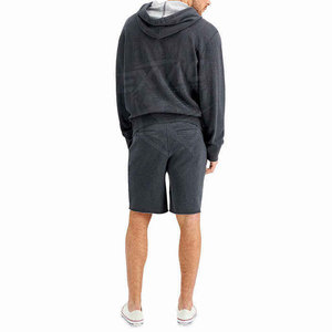 Design Your Own <b>Long</b> Sleeves Hoodie & <b>Shorts</b> Set Best Price OEM Design <b>Men</b> Hoodie & <b>Shorts</b> Set - Product Image 2