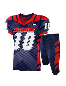 Nouveau design uniforme d'équipe de football américain maillots de football américain personnalisés conception de sublimation uniforme de football américain - Product Image 2