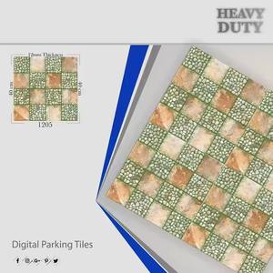 กระเบื้องเซรามิกสำหรับจอดรถที่ทนทาน400x400มม. กระเบื้องปูพื้นจอดรถดิจิตอลพอร์ซเลนกลางแจ้งอินเดีย - Product Image 4