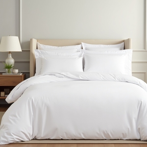 Elegante Funda Nórdica de Satén 100% Algodón de Peso Medio 210 x 240 cm Tejida con Diseño de Ribete Francés Transpirable 130 g/m² - Product Image 2